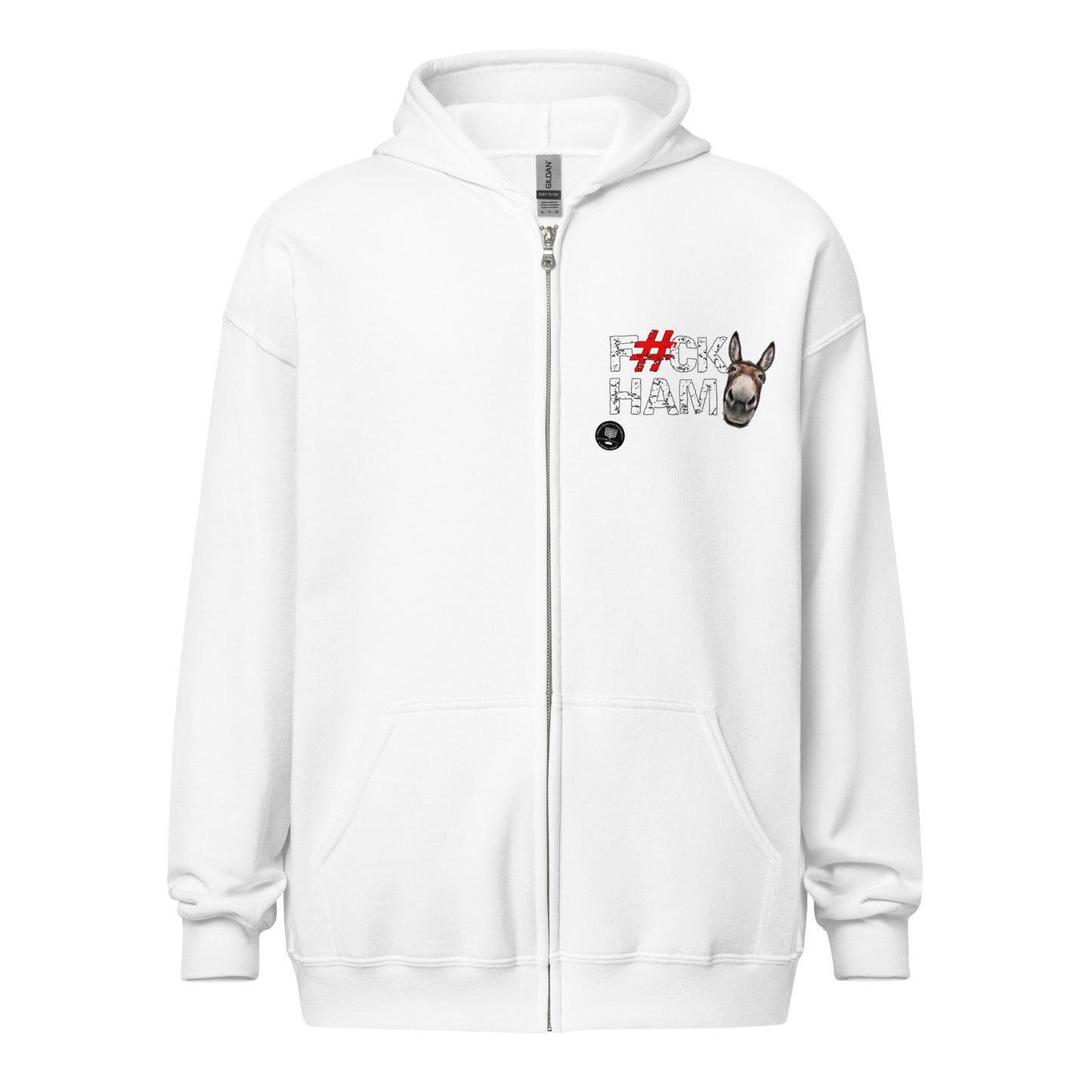 F#CK HAM-ASS Unisex heavy blend zip hoodie