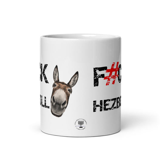 F#CK HEZBOLLASS White glossy mug