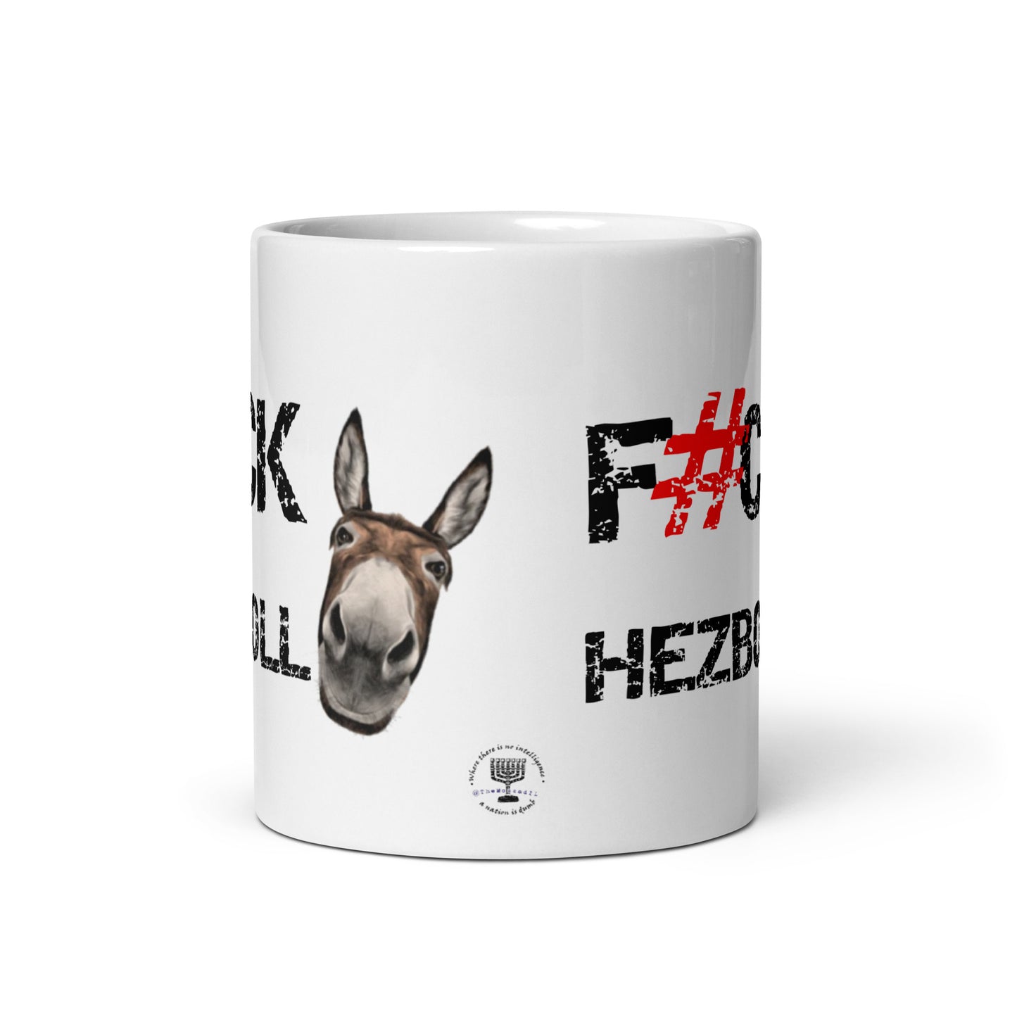 F#CK HEZBOLLASS White glossy mug