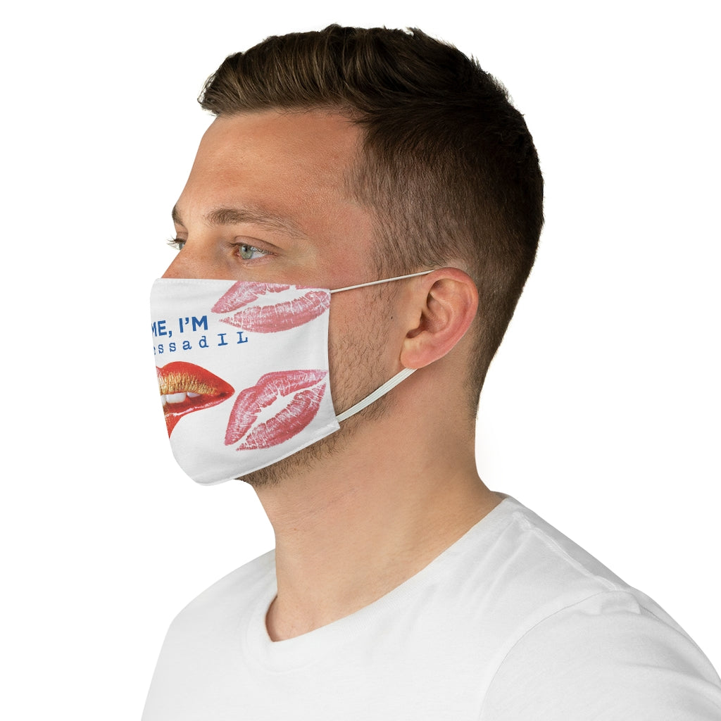 Kiss Me I'm Mossad Fabric Face Mask