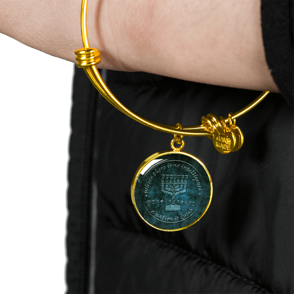 TheMossadIL Logo Necklace/Bangle (Gold or Silver)