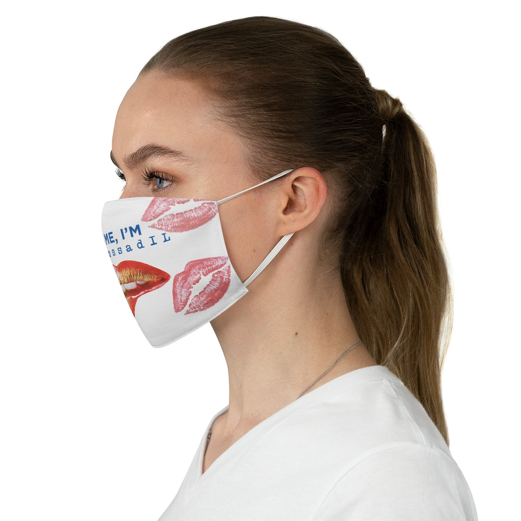 Kiss Me I'm Mossad Fabric Face Mask