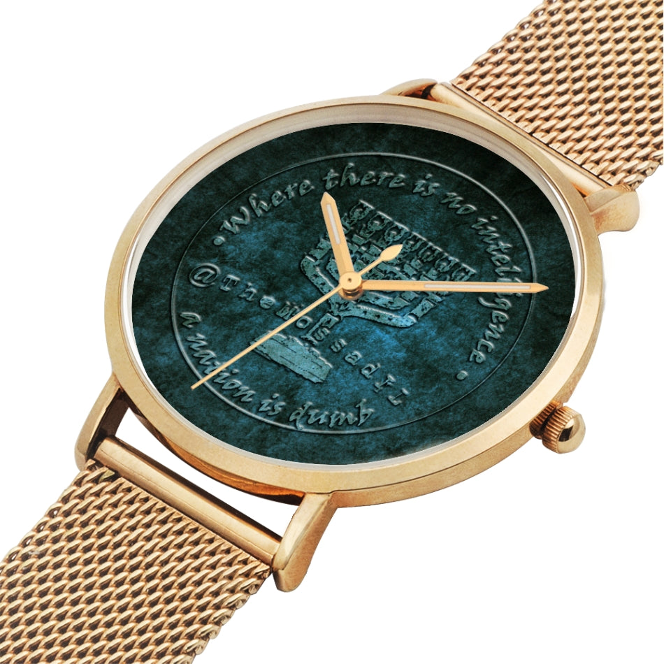TheMossadIL™ Steel Strap Water-resistance Quartz Watch