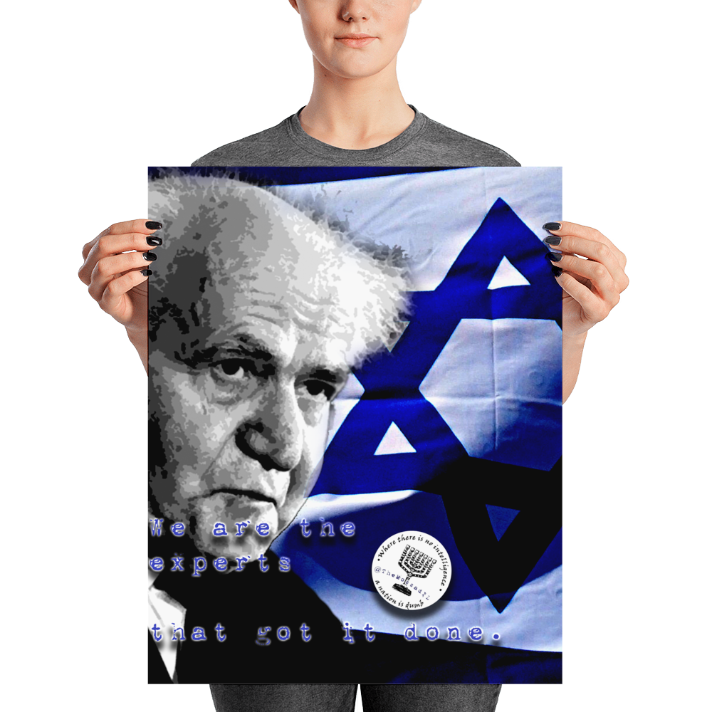 Ben Gurion "Get Another Expert" Poster