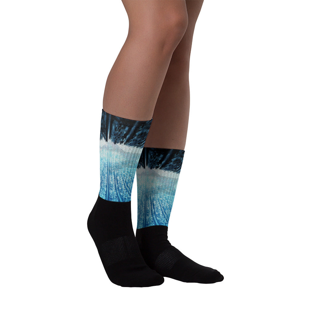 Blue & White Socks