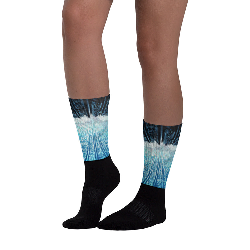 Blue & White Socks