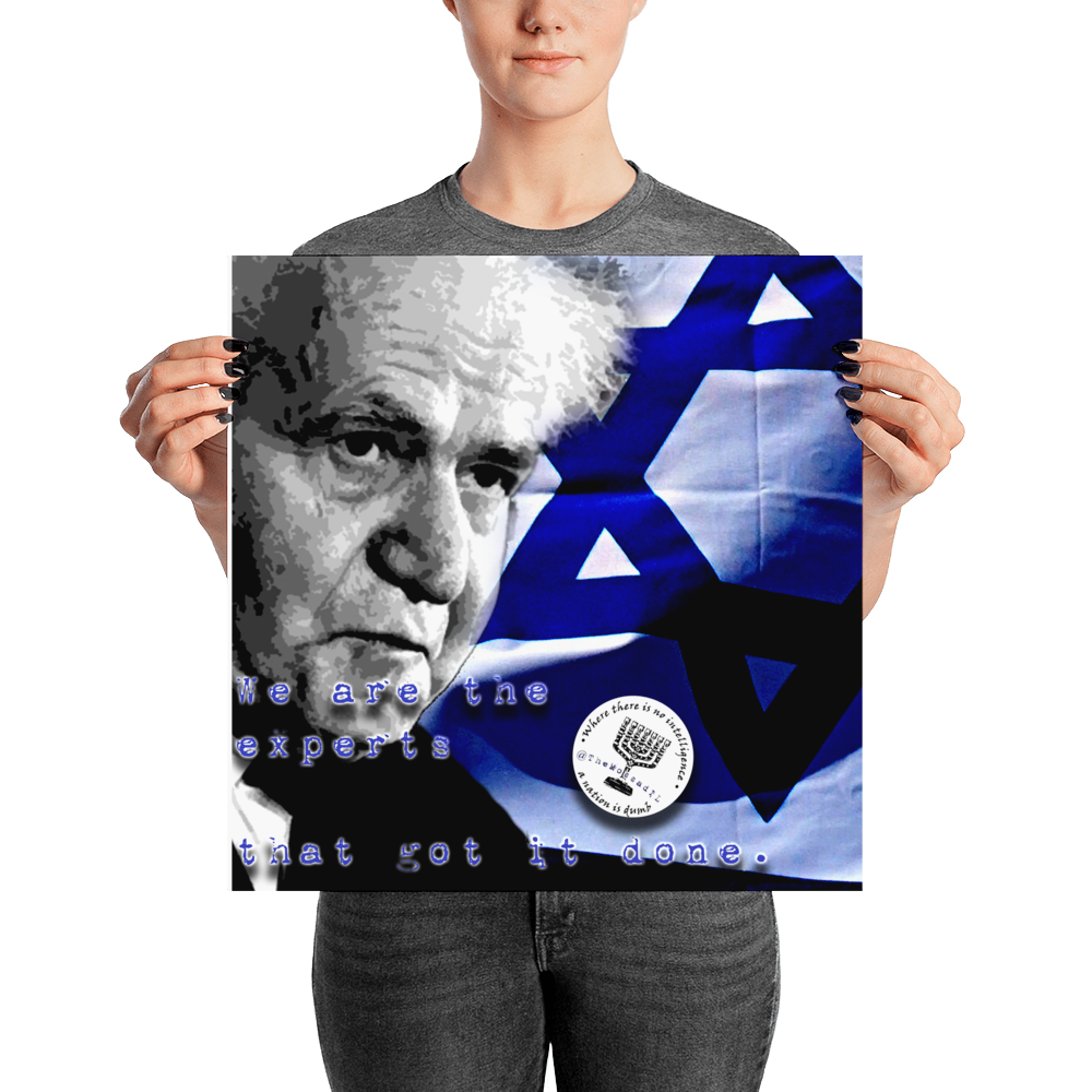 Ben Gurion "Get Another Expert" Poster