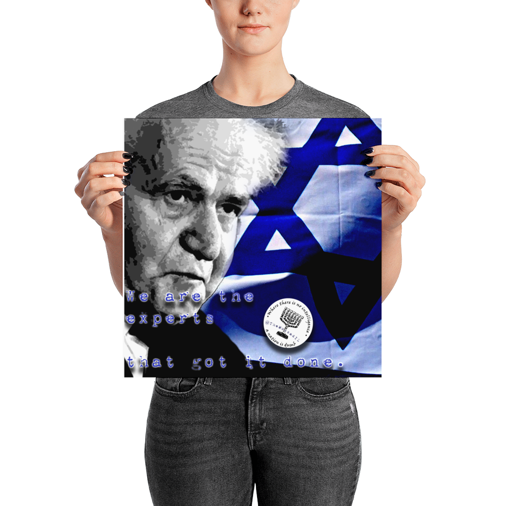 Ben Gurion "Get Another Expert" Poster