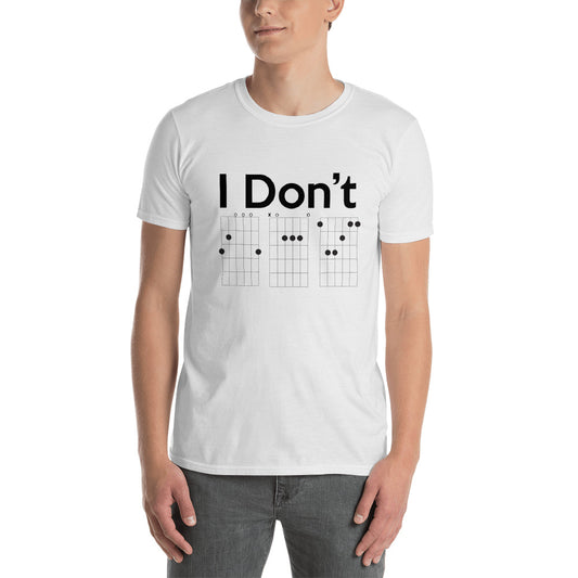 I Don't G A F Guitar Chord Short-Sleeve Unisex T-Shirt