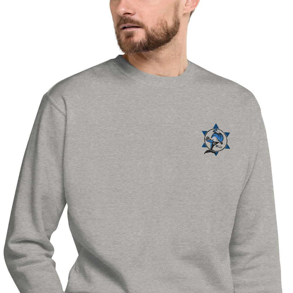 Mossad Dolphins of Death™ Embroidered Unisex Fleece Pullover