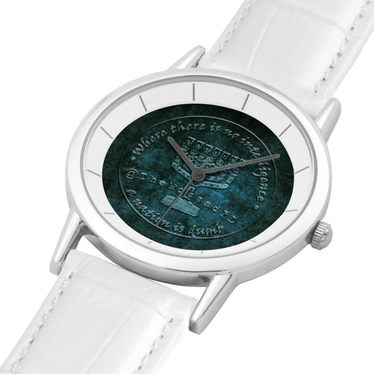 TheMossadIL™ Pure White Double-layer Concise Dial Water-resistance Quartz Watch