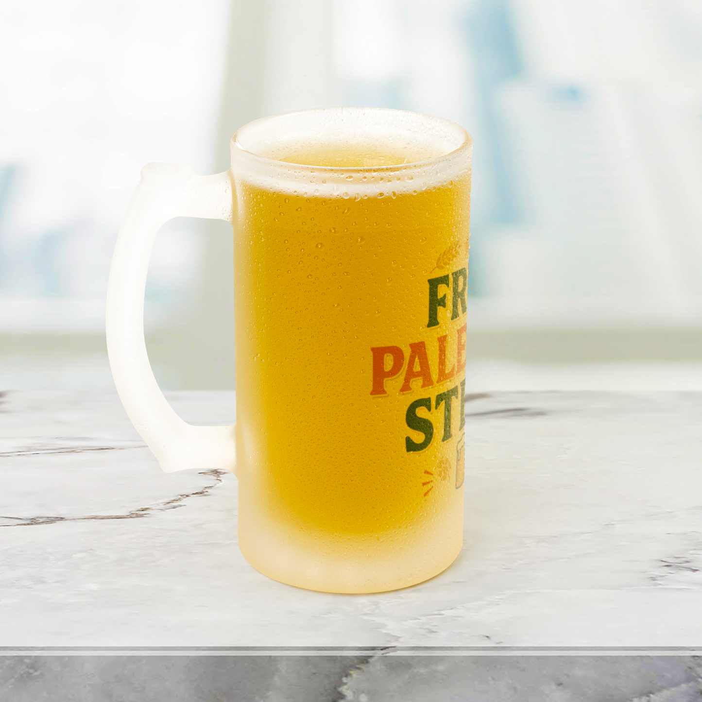 Free_Pale_Ale_Stein__16oz_Frosted_Bee_Stein_Filled_LH_Mockup.png
