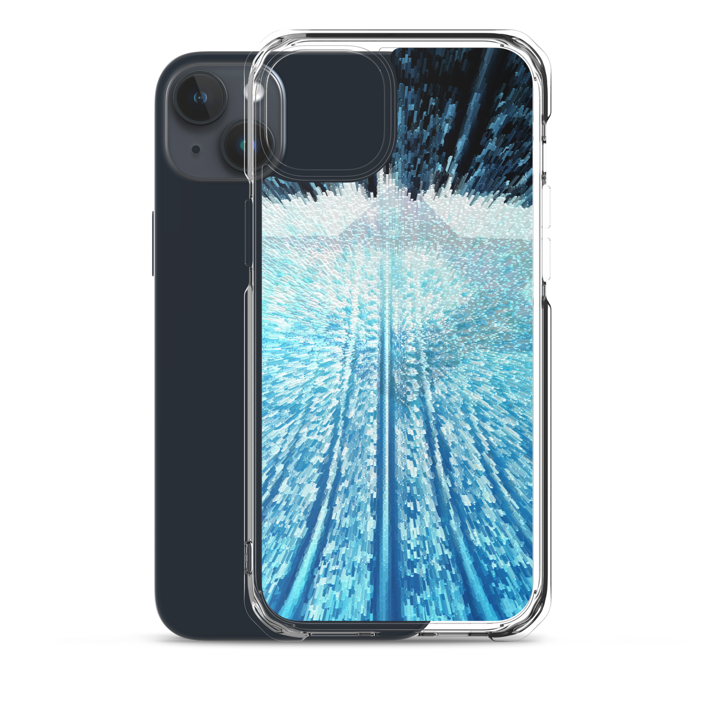 Blue & White iPhone Case