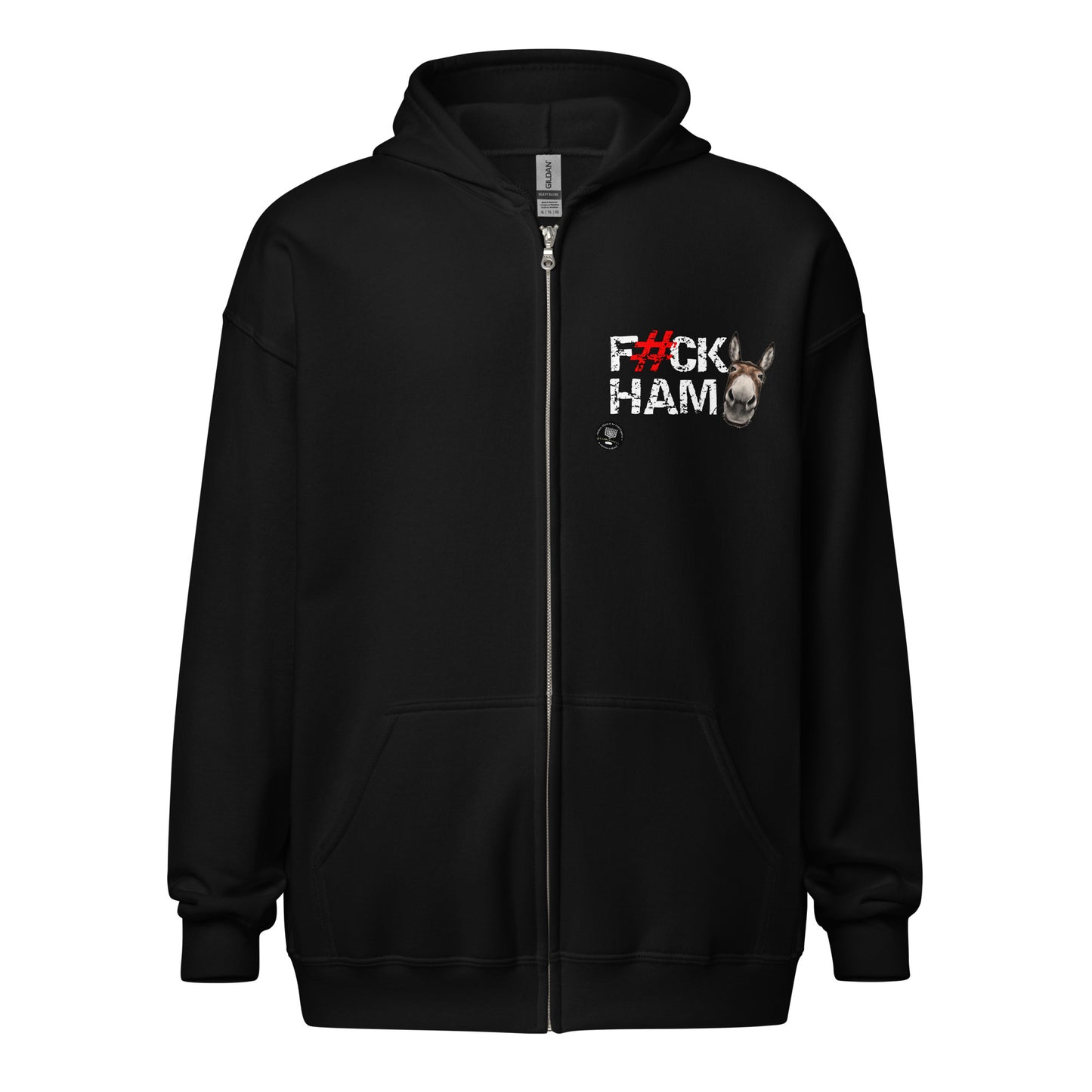F#CK HAM-ASS Unisex heavy blend zip hoodie