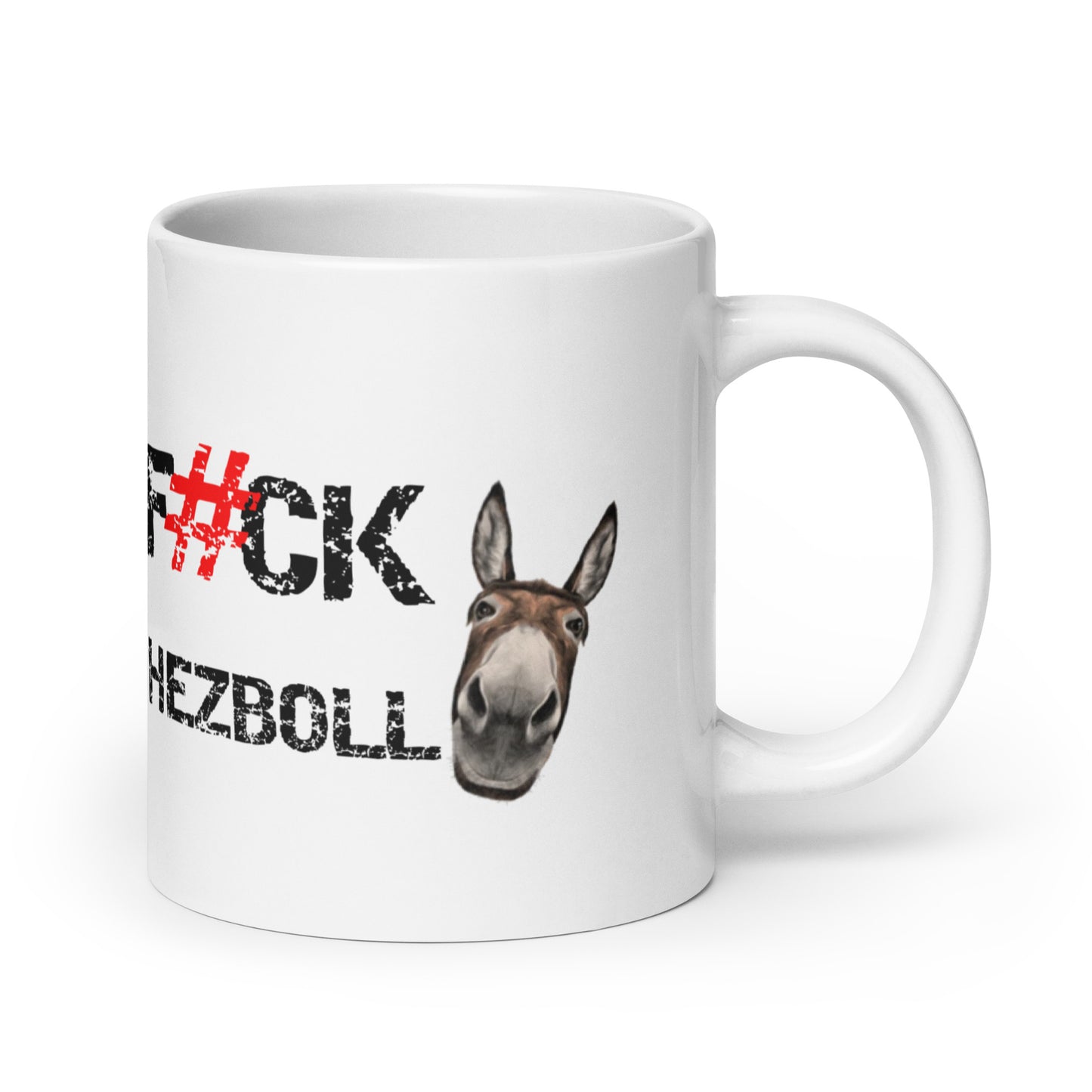 F#CK HEZBOLLASS White glossy mug