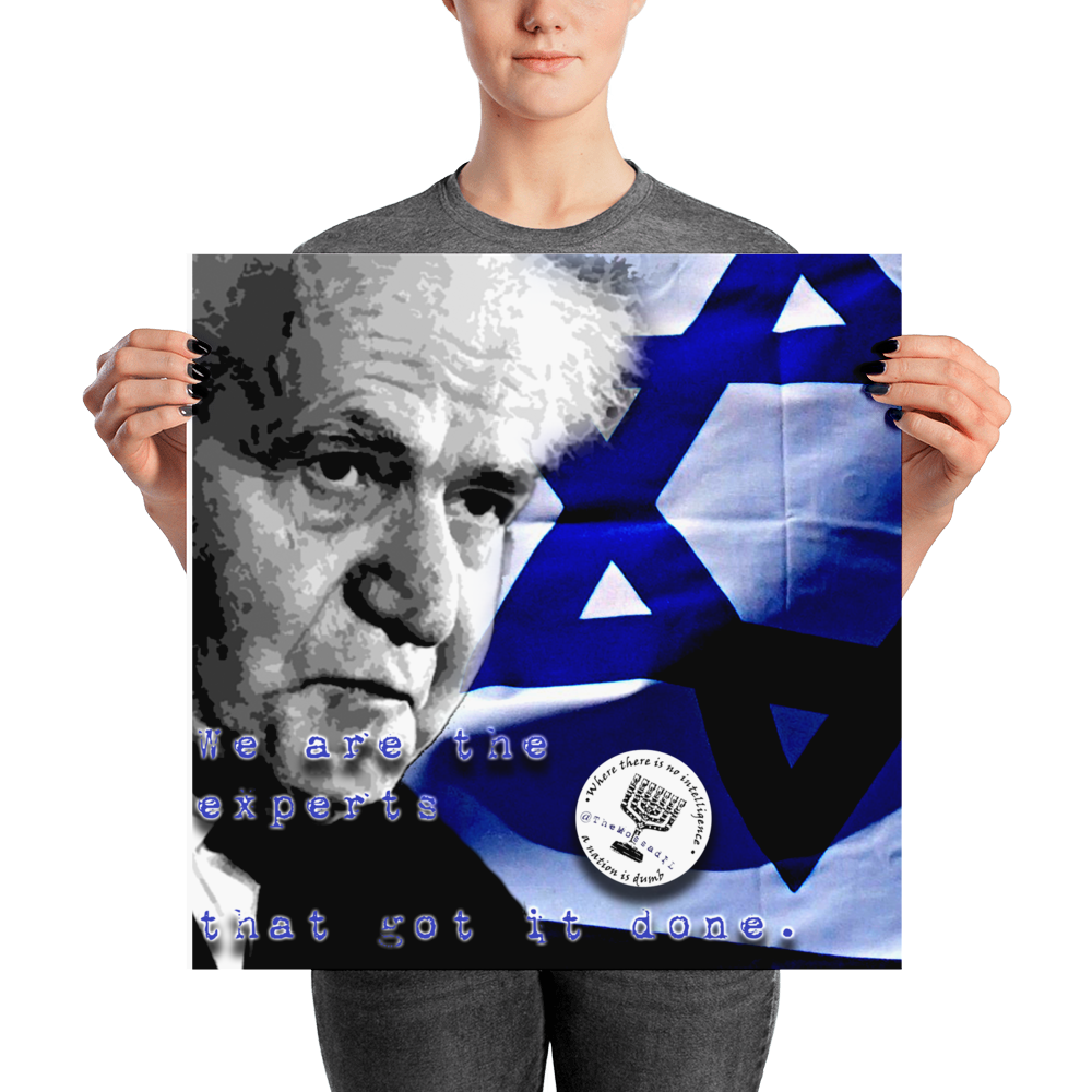 Ben Gurion "Get Another Expert" Poster