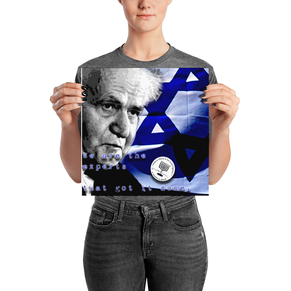 Ben Gurion "Get Another Expert" Poster