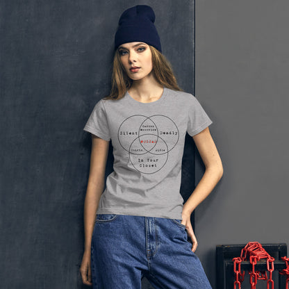 The Mossad Venn Diagram - Women's short sleeve t-shirt